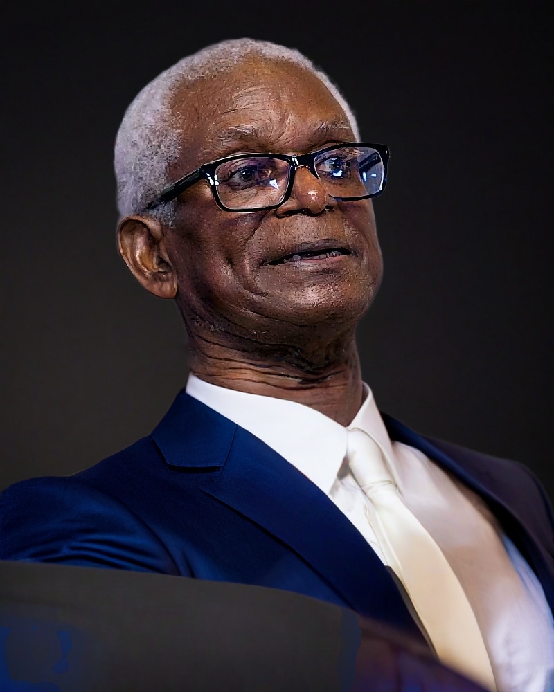 Portrait of Dr. Clive Y. Thomas, Caribbean political economist.